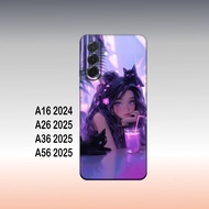 Samsung A16 Softcase A26/ A36/ A56/ A76/ - Flexible Black Silicone Phone Cover Casing