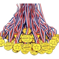 Sotiff Kids Plastic Winner Award Medals Gold Winner Medals for Parties, Games, Sports, Dress up and 