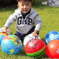 ลูกบอลเด็กเล็กแตงโมเป่าลมขนาดใหญ่และขนาดเล็กสำหรับเด็กอนุบาลบาสเกตบอลเท้าลูกบอลหนังของเล่นสำหรับเด็ก