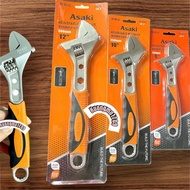 High quality wrench [GENUINE] ASAKI anti-slip PVC coated handle 8”-200mm AK-0401/10” AK-0402/12” AK-