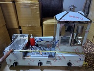 3in1 12x12 burger grill with deep fryer with siomai house pure stainless