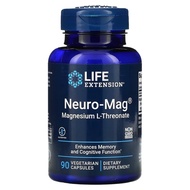 Life Extension Neuro Mag Magnesium L-Threonate 90 Caps,  Enhance Memory, Cognitive Function, Maintai