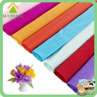 SUCHENSG Crepe Paper, Production material paper DIY Flower Wrapping Bouquet Paper,  Handmade flowers Thickened wrinkled paper Packing Material