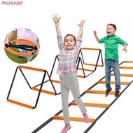 PINYEKOO Agile Ladder, Orange Carbon Steel Soccer Speed Ladder, Flexibility Instant Set-up Foldable 