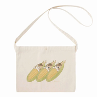 日本版 Mofusand 貓福珊迪 帆布手提袋 外出購物袋 大袋 平行進口 - 3 Corn Sling Bag