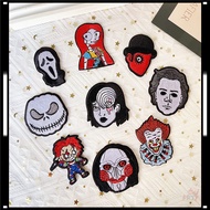 ♚ Classic Scary Movies - Joker / A Clockwork Orange / Halloween / Tomie Iron-On Patch ♚ 1Pc Fans Col