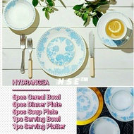 ORIGINAL 20PCS CORELLE DINNER SET HYDRANGEA NEW YORK SET PINGGAN CORELLE