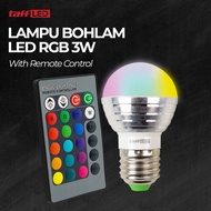 3W RGB LED Bulb 16 Colors E27 With Remote