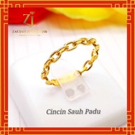 Cincin Sauh Padu Emas Tulen 916 | 22K Pure Gold Ring