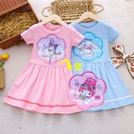 1-9Y New Girl's Summer Dress Fashionable Color Changing Sequin Children's Princess Dress Baby Cartoo