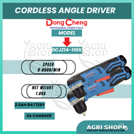 Agrishop DONGCHENG DCJZ14-10EK Cordless Angle Driver | Pemutar Sudut Tanpa Wayar + Pengecas 3A