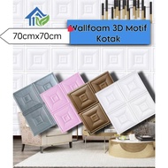Wallfoam 3D FOAM WALLPAPER (70X70CM) • BOX MOTIF