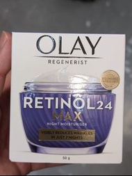 Olay Regenerist Retinol24 Max Cream 50g reduce wrinkles 視黃醇保濕晚霜 Retinol 24 是一款結合維生素B3與視黃醇複合物的夜間修護保濕霜