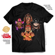 Bohemian Rhapsody Parody Queen Hulk Hogan Macho Man Randy Undertaker wwe wrestling cotton tshirt