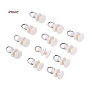 (SPTakashiF) 20pcs Curtain Track Glider Rail Curtain Hook Rollers Curtain Tracks Accessories