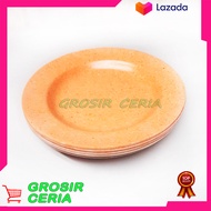 HARGA PROMO !! 12 Pcs/1 lusin Piring makan Melamin 9" TEBAL by GROSIR CERIA