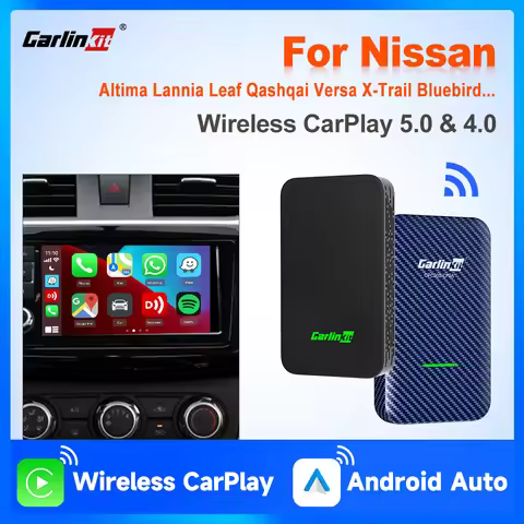 CarlinKit 5.0 & 4.0 Wireless Android Auto & CarPlay Adapter For Nissan Qashqai X‑Trail Kicks Ariya T