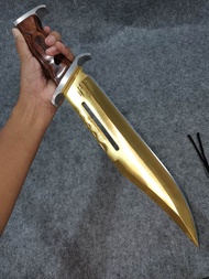 มีดพก ใบขนาด 11 นิ้ว RAMBO III FIRST BLOOD ใบทอง เหล็ก: 8CR13MOV