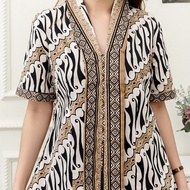 atasan blouse batik wanita jumbo/kemeja batik wanita/kebaya wanita .