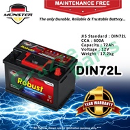 Münster Robust MF CMF DIN72 | DIN72L | 56638 (72AH) Car Battery Bateri Kereta for Proton Toyota Volv