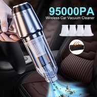 RideForce 95000pa Wireless Car Vacuum Cleaner Battery Strong Suction Mini Handheld Portable For Auto