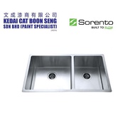 SORENTO SRTKS7050 Undermount Stainless Steel 304 Kitchen Sink Double Bowl Combo Set c/w Kitchen Fauc