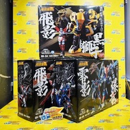 260621-26 中古已開封 萬代 超合金魂 忍者戰士飛影 GX-54 飛影 & 黑獅子 GX-55 飛影 ＆ 鳳雷鷹 GX-56 零影 ＆ 爆龍 全套3種 SECOND HAND, UNSEALE