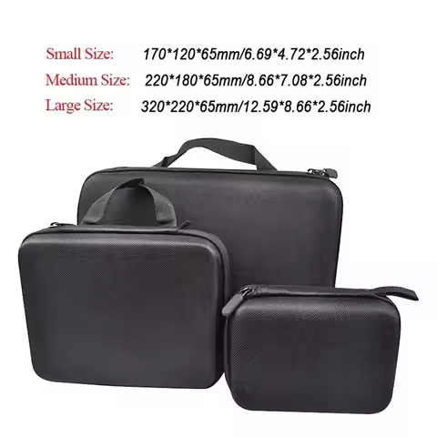 Bag Case DIY Travel Storage Box Collection Foam Portable Shockproof for GoPro for Xiaomi SJCAM DJI O