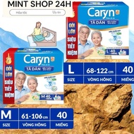 TÃ Bỉm Dán người già   Caryn M40 L40 XL40 miếng giành cho người lớn người già siêu thấm hút