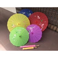 [READY STOCK]Traditional BabaNyonya Paper Umbrella Decor Payung Baba Nyonya Payung Cina Payung Kerta