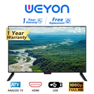 WEYON ทีวี 24 นิ้วลดราคา LED FULL HD TV 24 นิ้ว โทรทัศน์จอแบน โทรทัศน์จอแบนราคาพิเศษ ทีวีราคาถูกๆ ทีวี tv โทรทัศน์จอแบน tv 24