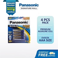 PANASONIC 1xSET FREE SHIPPING LR03EG/4B-EC Evolta Battery AAA SIZE 4PCS Alkaline Battery Extra Power