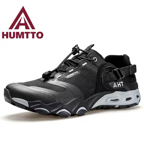 HUMTTO men's hiking shoes outdoor mountain climbing breathable trekking boots casual spring non-slip