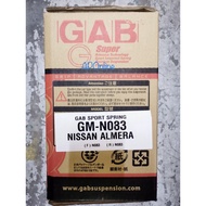 Original GAB Sport Spring (NISSAN) Almera N17 / Livina / Sentra B14 / Sentra N16 / Latio