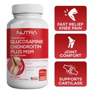 Nutra Botanics Triple Strength Glucosamine Chondroitin MSM - 60 Tablets - Joint Support Supplement