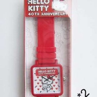 (QQ) Sale 購自日本Sanrio shop 最新 Hello kitty 40週年 紅色 心心 手錶 citizen 星辰 手鏈 watch