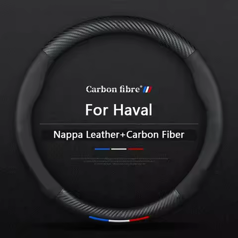 Carbon Fiber Leather Car Steering Wheel Cover For HAVAL H6 JOLION HEV H3 H4 H2 F7 F7X H8 H9 H5 M4 M6