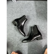 Wildwalk chelsea boots, height increasing men's leather shoes, men's high-top chelsea boots