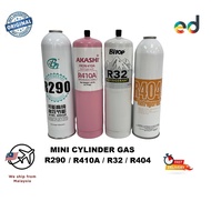 MINI CYLINDER / BABY GAS / REFRIGERATION GAS R290/R410A/R32/R404A/R600 (FOR AIR CONDITIONAL / FRIDGE