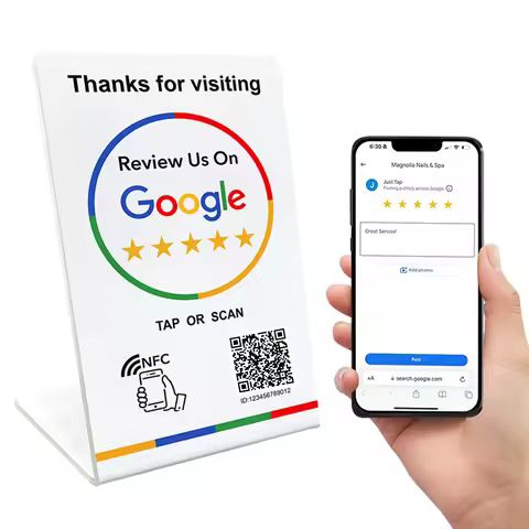 nfc google qr code stand 13.56Mhz Programmable review google nfc and qr Card NFC station table Compa