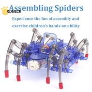 DIY Assemble Intelligent Electric Spider Robot Toy Kit Science Robot Toys Educational Model DIY Buil