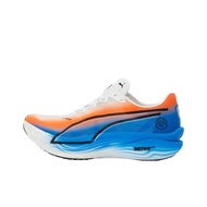 PUMA Deviate NITRO Elite 3 Breathable Low top Running Shoes Mens White Orange Blue 313420-01
