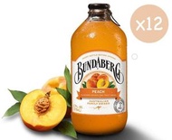 原箱Bundaberg Peach Flavored Sparkling Fruit Drink原箱 (12x375ml)#2487 澳洲行貨賓得寶蜜桃梳打#最佳飲用日期：2026年8月14日