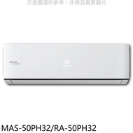 萬士益【MAS-50PH32/RA-50PH32】變頻冷暖分離式冷氣