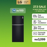 547L Top Freezer Fridge in Black Glass Finish