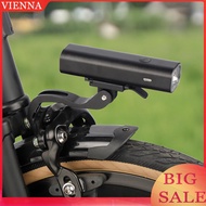 【Vienna】Bicycle Front Light Holder Adjustable Camera Stand Fits for Brompton Accessories