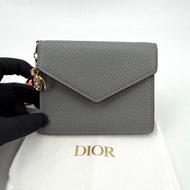 [Preloved] Reu 38145 Christian Dior - Calfskin Diorissimo Envelope Tri-Fold Wallet