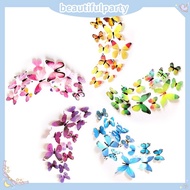 Colorful 3D Butterfly Stickers Art Design Wall Home DIY Decoration