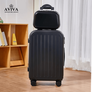 กระเป๋าเดินทาง AVIVA กระเป๋าเดินทาง กระเป๋าเข้าเครื่องเดินทาง ชุดสีกระเป๋าเดินทาง กรอบซิป วัสดุ ABS+