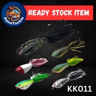 AquaTackle -【KK011】Jump Frog Bait Umpan Katak Double Hook Top water Lure Casting Haruan Toman Umpan tiruan Jump Frog EXP